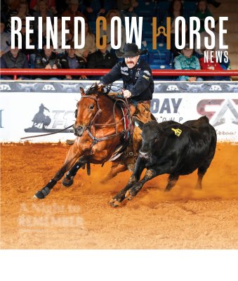 2025.12 Reined Cow Horse News Cover Photo by S. Sylvester Photography for Primo Morales Photography