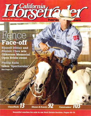 2012.06.07 California Horsetrader cover photo by S. Sylvester Photography