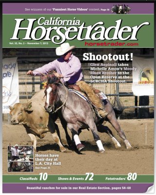 2013.11.07 California Horsetrader cover photo by S. Sylvester Photography