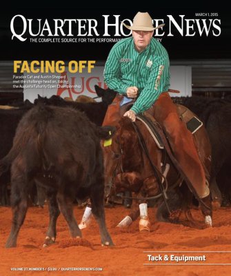 2015.03.01 Quarter Horse News Cover Photo by S. Sylvester Photography